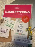 Buch Handlettering Watercolor mit Farben und Pinsel