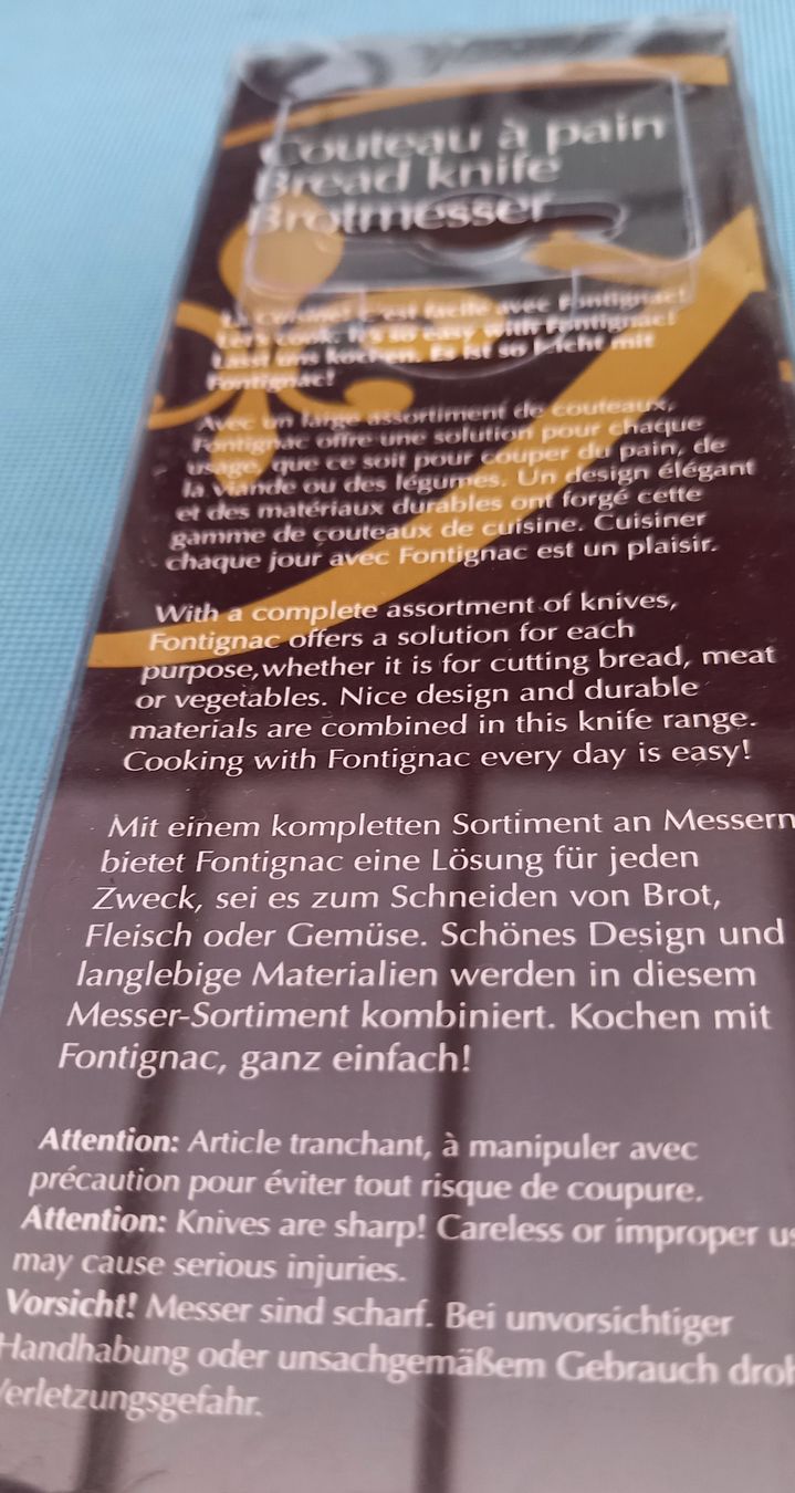 Coltelli da cucina: Fontignac Brotmesser neu – Nuovo e nell'imballaggio originale da Hünibach venduto da rut_l6ht 2