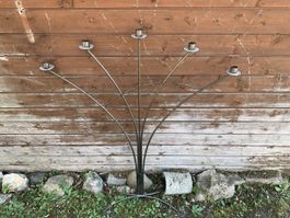 Kerzenleuchter Metall 5-flammig Stehleuchter guter Zustand