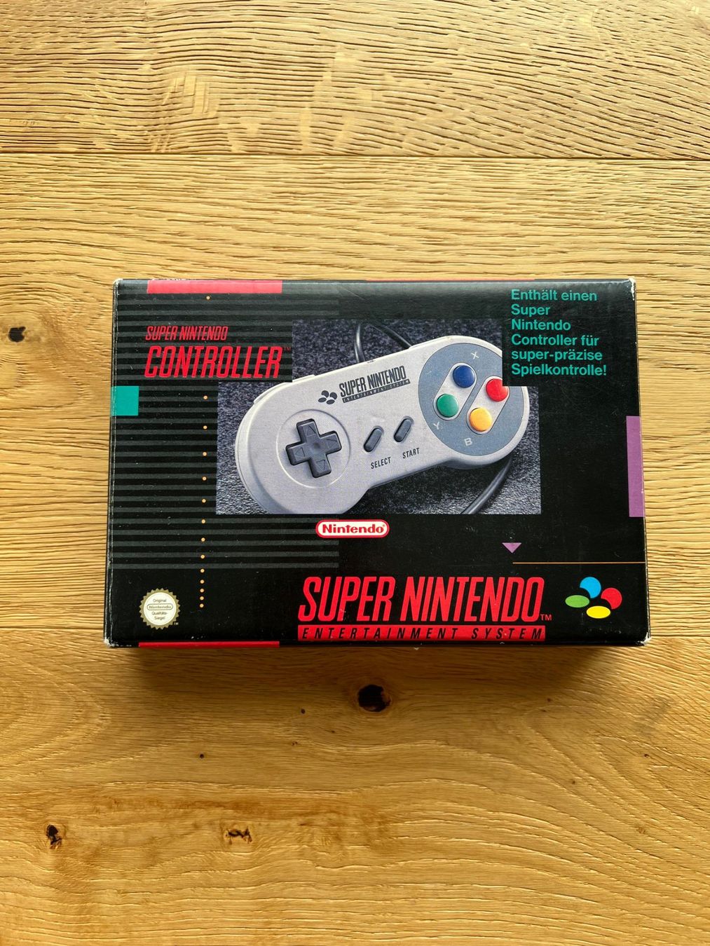 Nintendo Manettes: Nintendo SNES Controller (PAL) mit Originalverpackung OVP – D'occasion à Schönenbuch par retrohunter 1