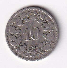 Tutti le monete: 10 Rappen 1895 rar – Usato da Neuchâtel venduto da karlpierrino 1