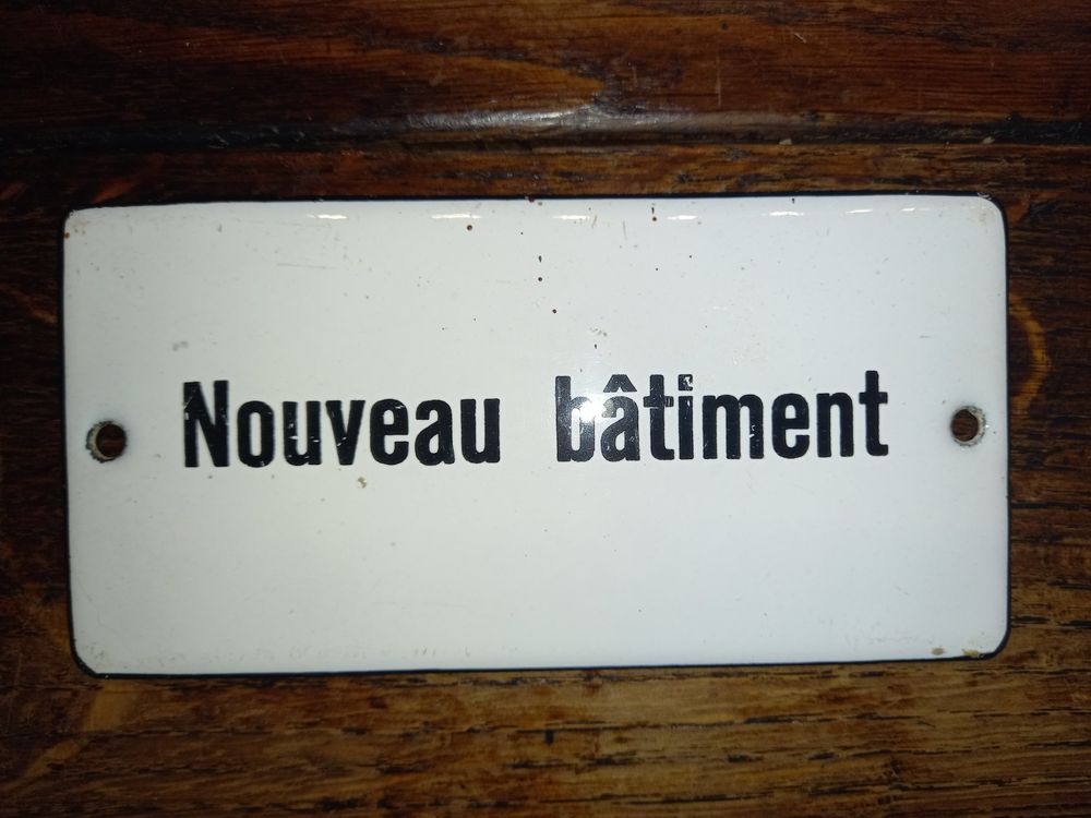 ANCIENNE PLAQUE EMAILLEE METRO PARISIEN ED. JEAN Paris 75001