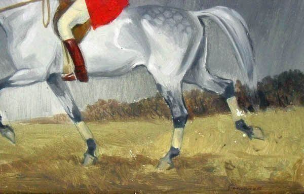 Dipinti: PERICLE Luigi GIOVANETTI. OELGEMÄLDE /  Reiter Szene – Usato da Basel venduto da basilisk04 6