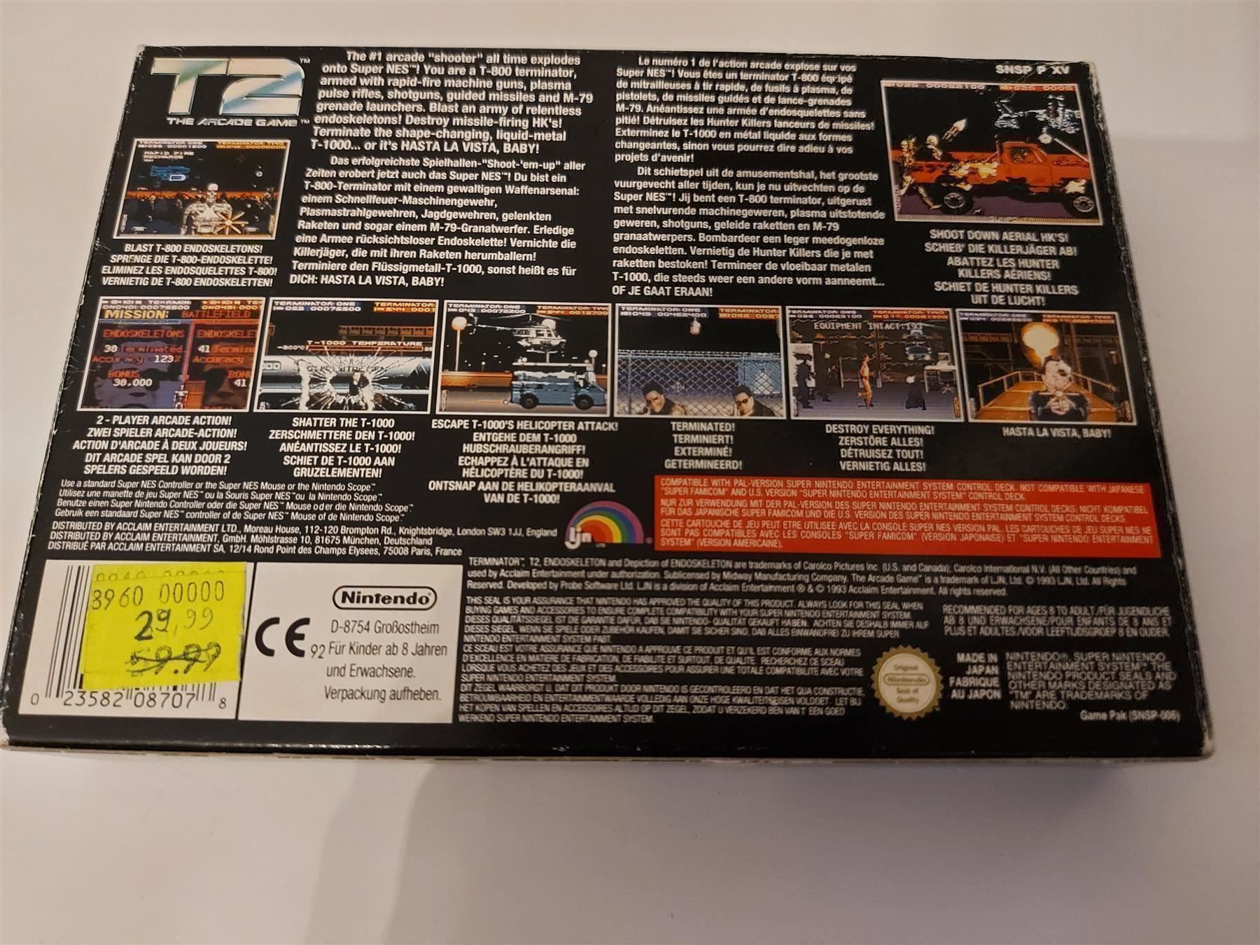 Spiele: Terminator 2 SNES Super Nintendo + OVP – Gebraucht aus Aarau von Kaesekuchen2000 1