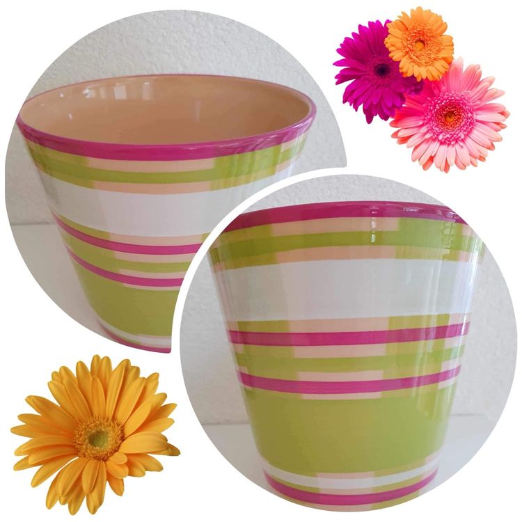Blumentopf bunt, neu Kaufen auf Ricardo