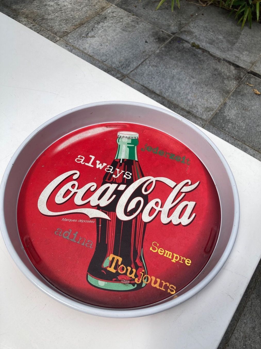 Piatti di portata: Vintage Serviertablett Coca Cola – Usato da Basel venduto da Tshabajuju