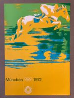Plakat Poster A1 Format Olympia München 1972 Reiten