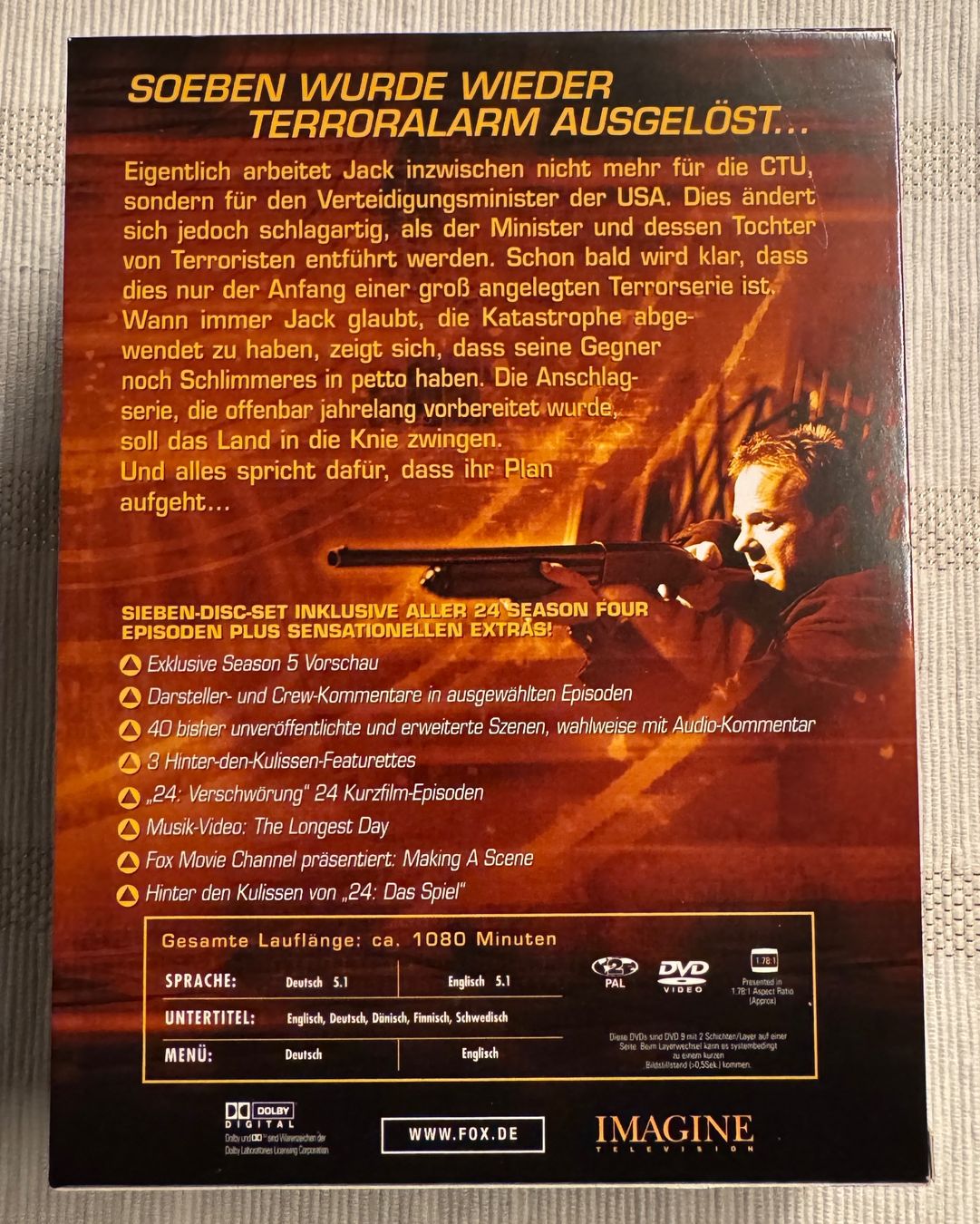 Tutti i DVDs: 24 - Season 4 - DVD - Kiefer Sutherland – Usato da Arbon venduto da drs64 1