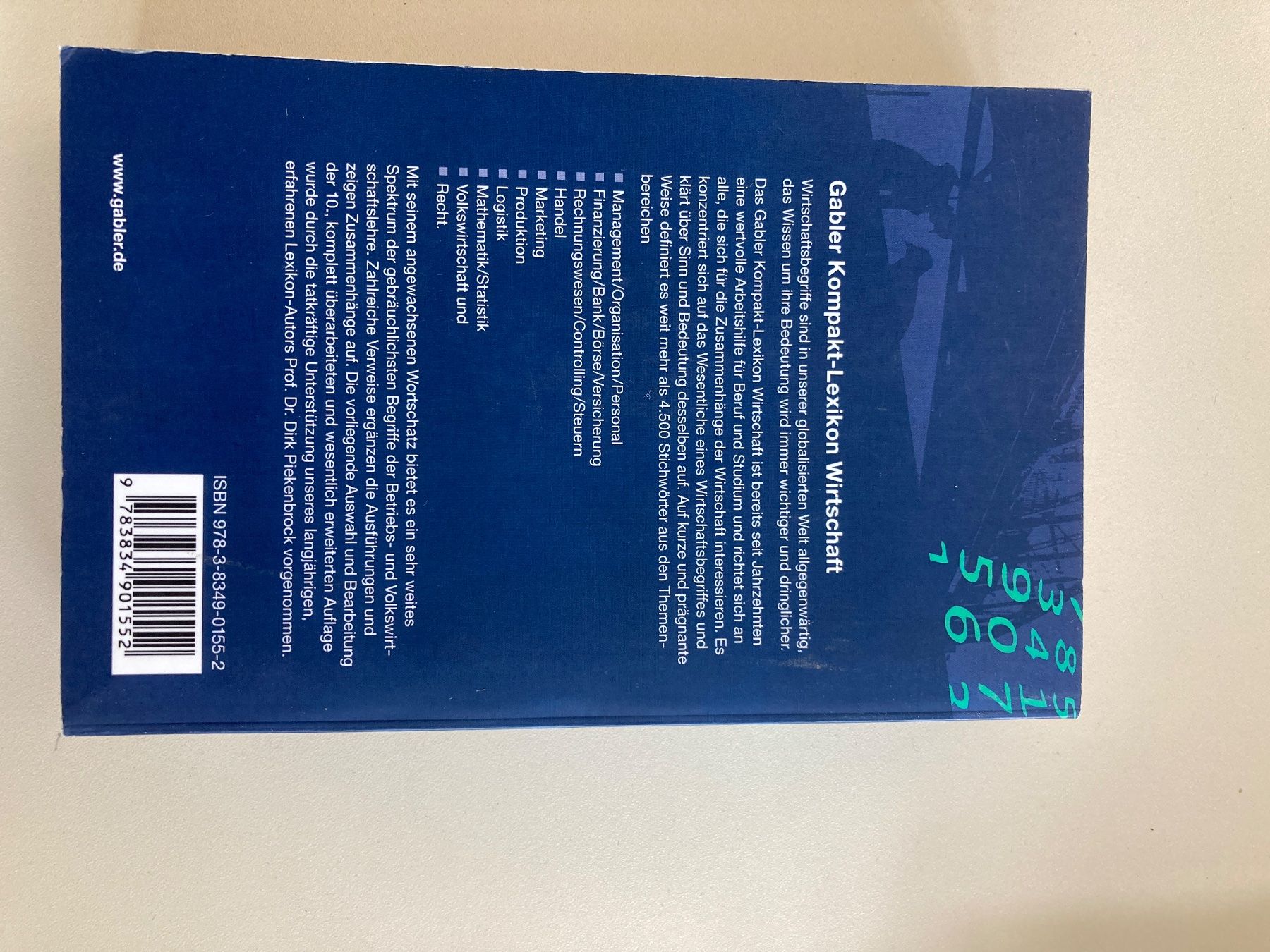 Libri: Gabler Kompakt-Lexikon Wirtschaft – Nuovo (secondo la descrizione) da Kreuzlingen venduto da wavelord75 1