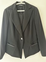 Kurz-Blazer, tailliert, schwarz, Grösse 38