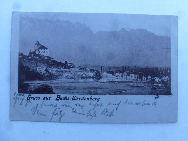 Cartoline postali: AK Gruss aus Buchs-Werdenberg 1901 – Usato da Walkringen venduto da Casablanca777