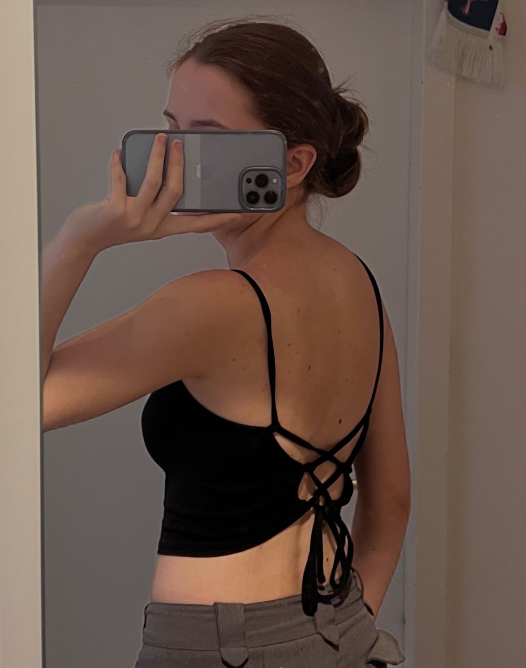 Tally Weijl Tops: Schwarzes Top mit Schnürung – Gebraucht aus Zürich von man_nq66 1