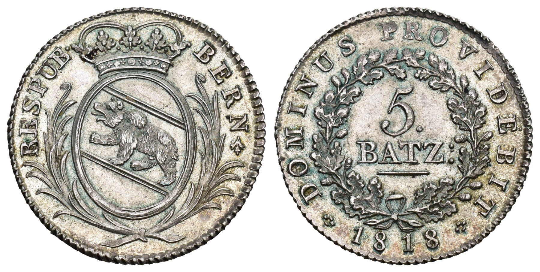 Tutti le monete: Bern 1818 – Usato da Bern venduto da numismatictops
