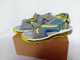 Geox Sandale Android mit Blinkender Sohle Gr.34 Grau Neu