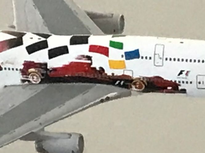 Boeing Kit di modellismo & Modellini statici: QANTAS  747 JUMBO MODELL - FORMEL 1 SPECIAL – Nuovo (secondo la descrizione) da Hugelshofen venduto da seagull 1