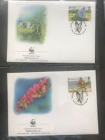 WWF Guernsey 1997 Schmetterlinge Satz Ersttagsbriefe
