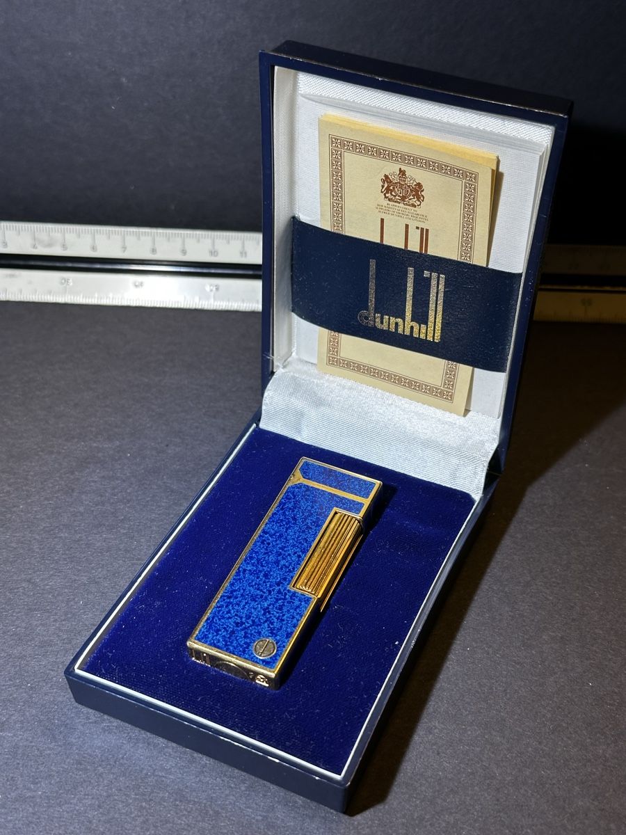 Dunhill Briquets: Dunhill Rollagas Lighter Lapis Lazuli Box – D'occasion à Zürich par RatsTreasure