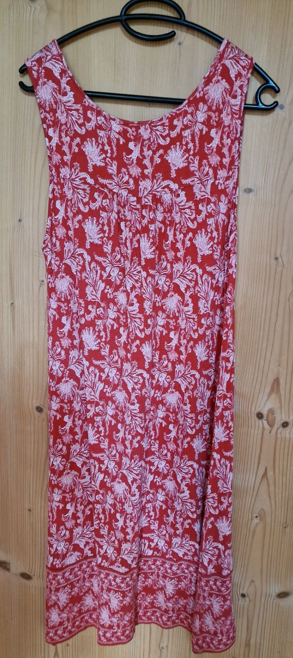Kleider: Kleid INDISKA rost/rot-weiss S – Neu (gemäss Beschreibung) aus Falera von Fudax 1