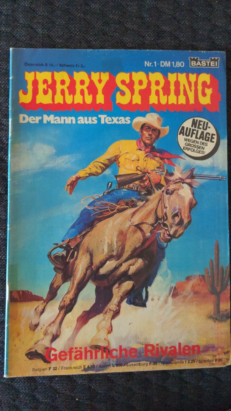 Fumetti: Jerry Spring Comic Nr.1- Der Mann aus Texas - Zweitauflage  – Usato da Niederscherli venduto da Mon_Art