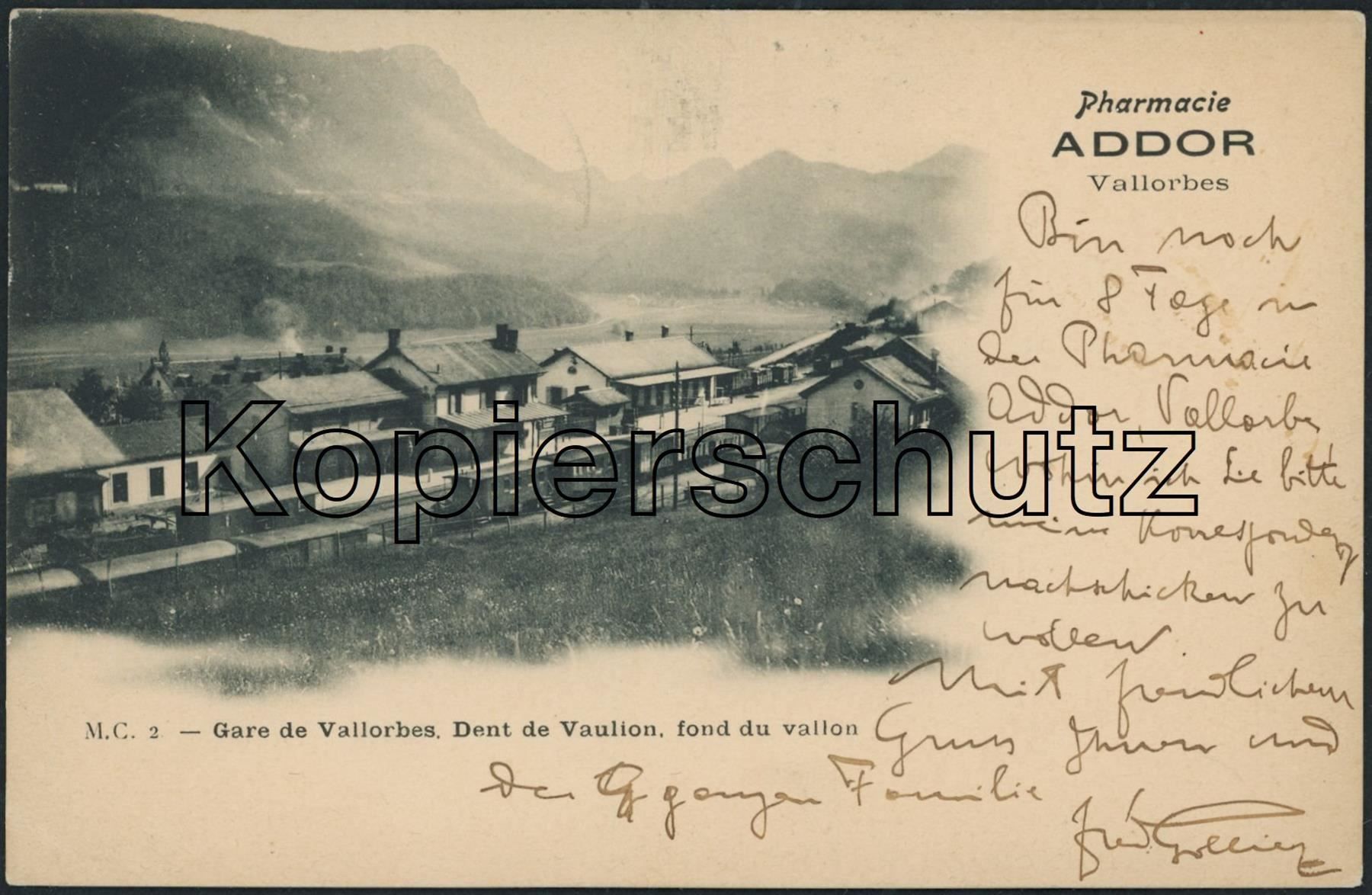 Cartoline postali: VD Vallorbe - Bahnhof - Bahn – Usato da Schindellegi venduto da leecollect