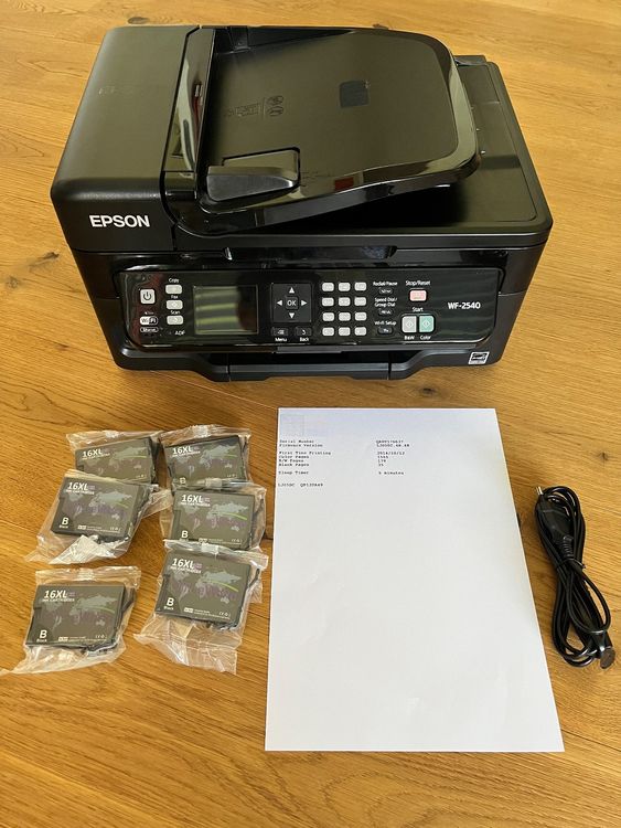 Epson WorkForce WF2540 AllinOne Printer + 6 Black ink Kaufen auf