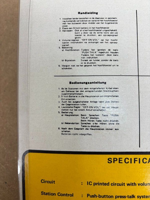 Composants électroniques: IC Intercom Sprechanlage – Neuf avec emballage d'origine à Büsserach par ModellbahnDepot 3