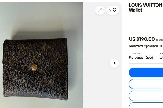 Louis Vuitton Portefeuilles: Louis Vuitton Portefeuille – Défectueux à Collonges par arashee 9