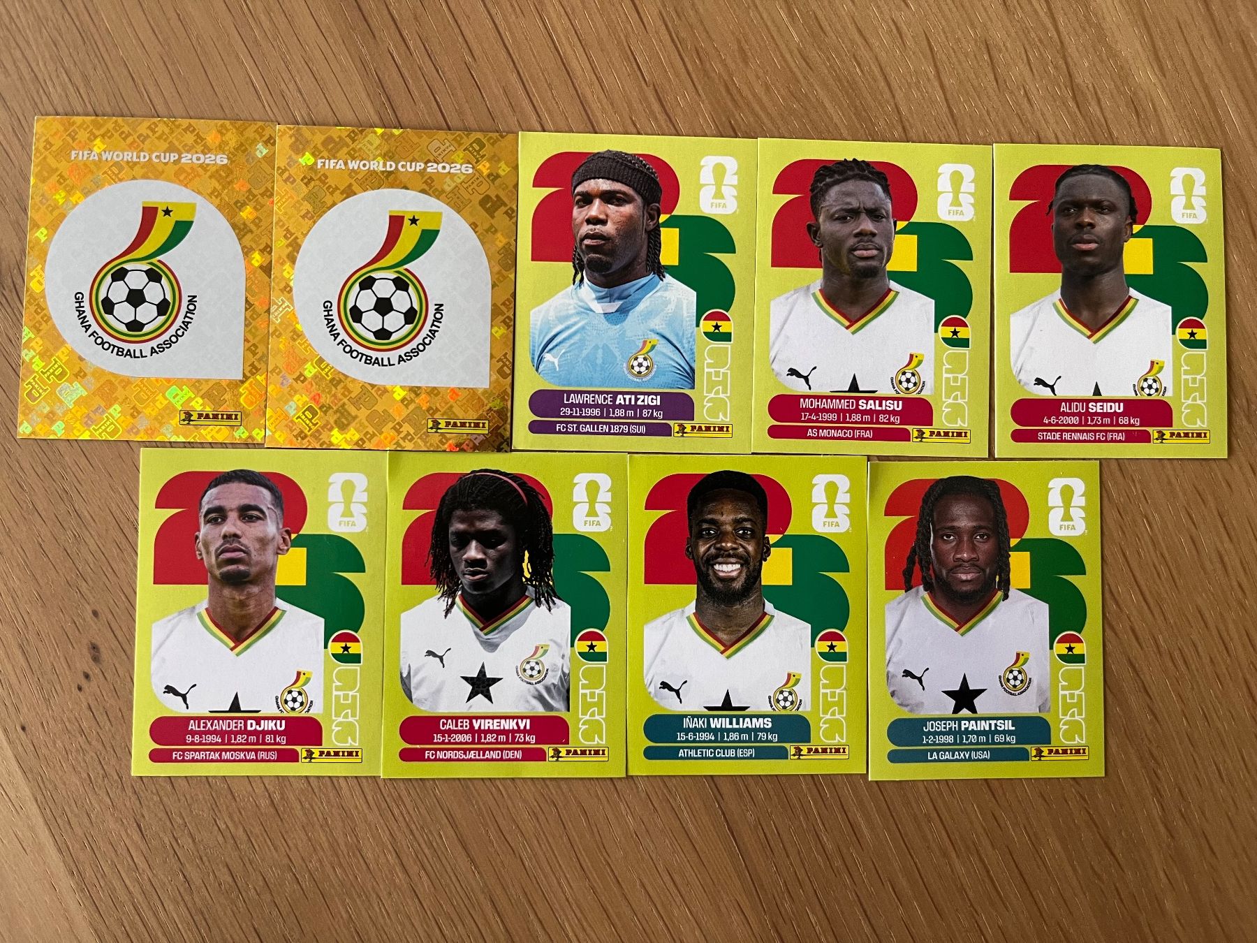 Panini Carte collezionabili: Panini WM 2026 Sticker Ghana – Nuovo e nell'imballaggio originale da Luzern venduto da strandbar90