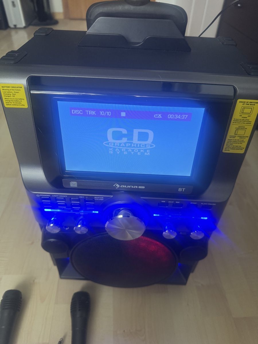 Sistemi audio & multimediali: Karaoke System Auna Pro mit Bluetooth und Rollen guter Zusta – Usato da Rhäzüns venduto da Babalona 7