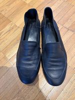 Real leather Woman Black Loafers, Size 37