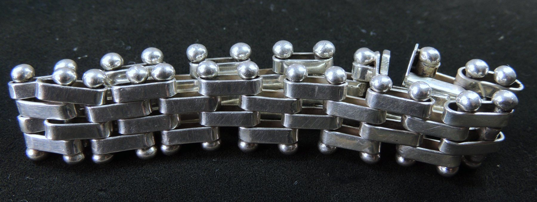 Bracciali & Braccialetti: Massives Silber 925 brick chain Armband – Usato da Waldenburg venduto da schaller707 7