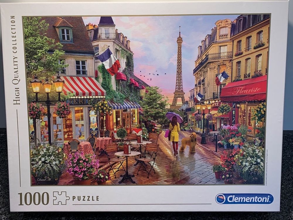 Bluebird Puzzle 1000 Teile – 'Cafe Des Paris' Motiv | Hochwertiger Karton, Lebendige Farben