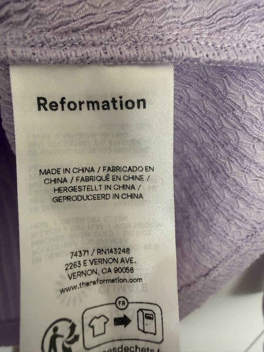 Reformation Top: Reformation Wiley Knit Top Lavender Size S – Usato da Uster venduto da b4x_ric 7