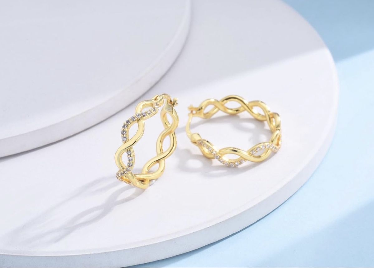 Boucles d'oreille: 18K Vergoldet Ohrringe – Neuf avec emballage d'origine à Hemmental par GoldWert1