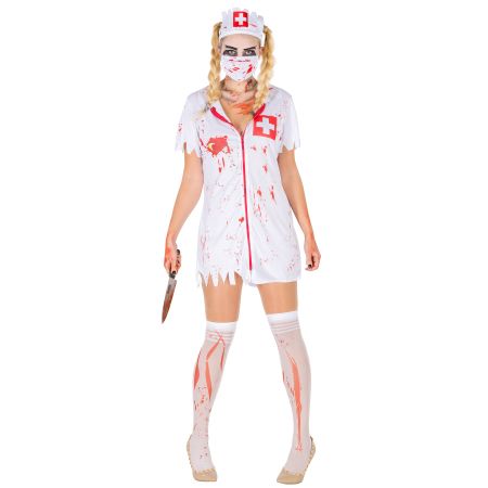 Frauenkostüm sexy Zombie Krankenschwester XL