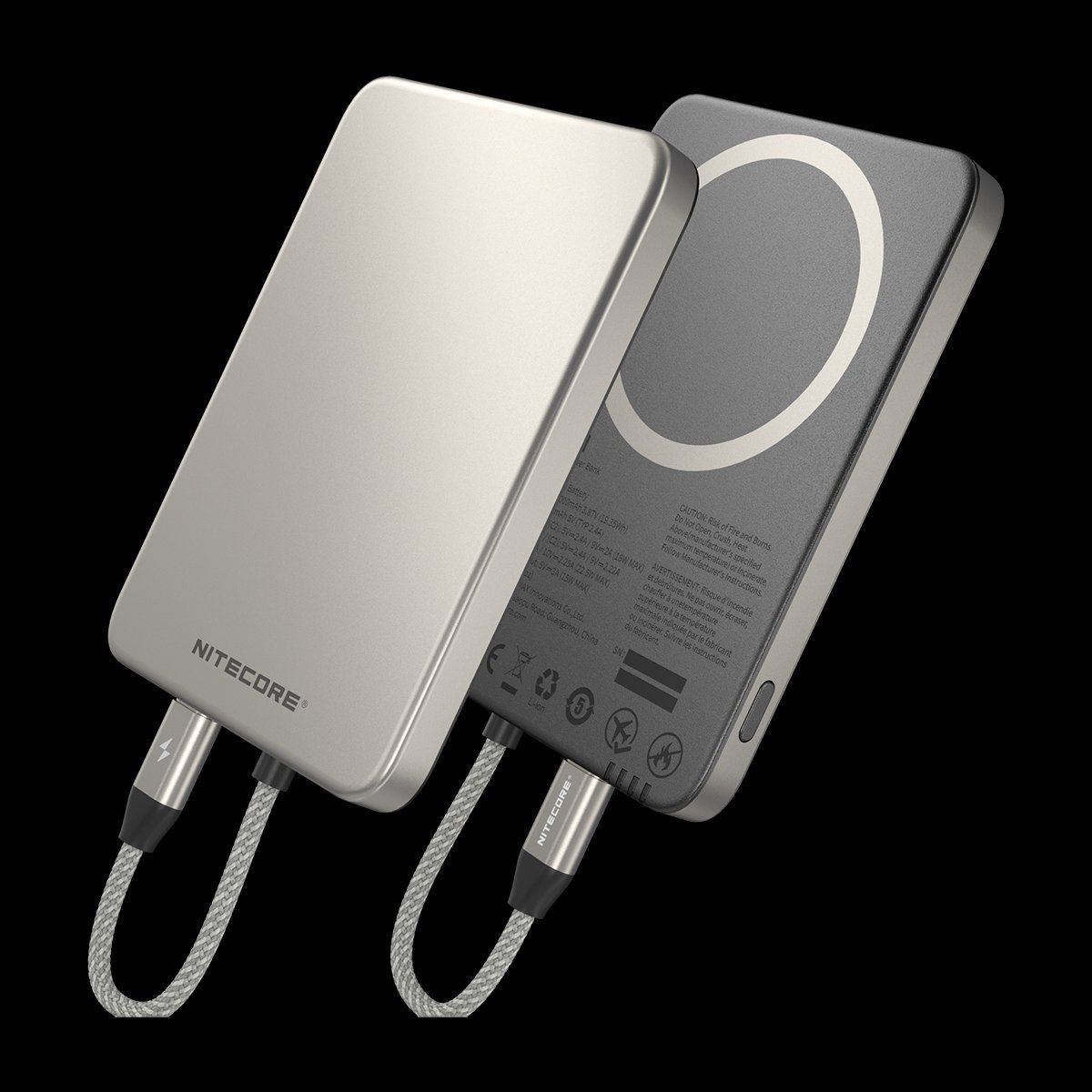 NiteCore Batterie: Nitecore Powerbank POCKET5 - 5000mAh, grau – Nuovo e nell'imballaggio originale da Grüningen venduto da Prolumin