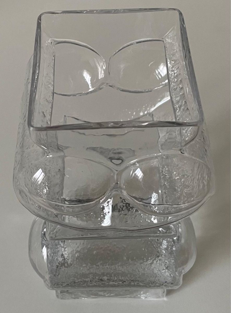 Vasen & Gefässe: Skruf Eulen Vase Lars Hellsten Glas 60er skandinavisch – Neu (gemäss Beschreibung) aus Zürich von Calaminta 4