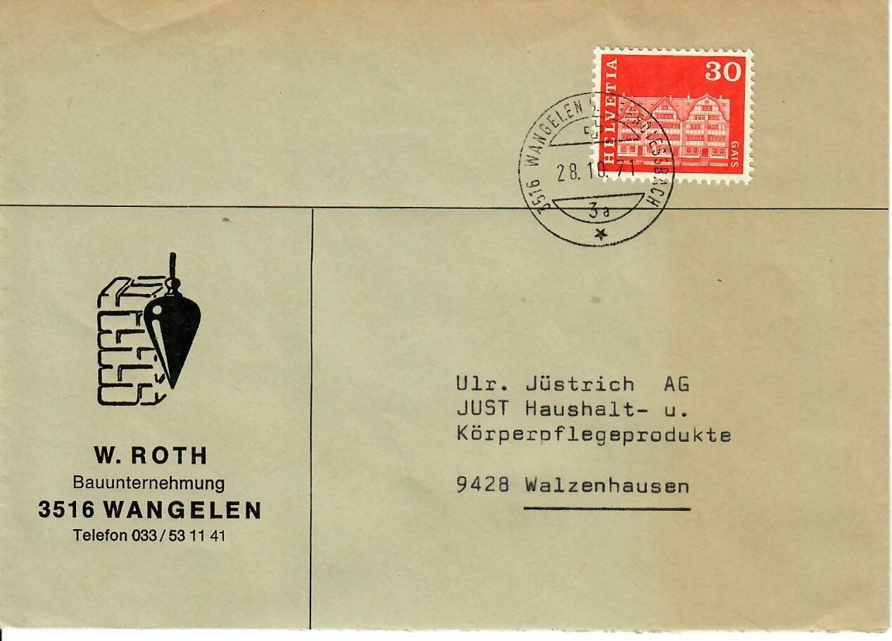 Tutti i francobolli: Brief aus Wangelen BE – Usato da Hochdorf venduto da Ziegel-16