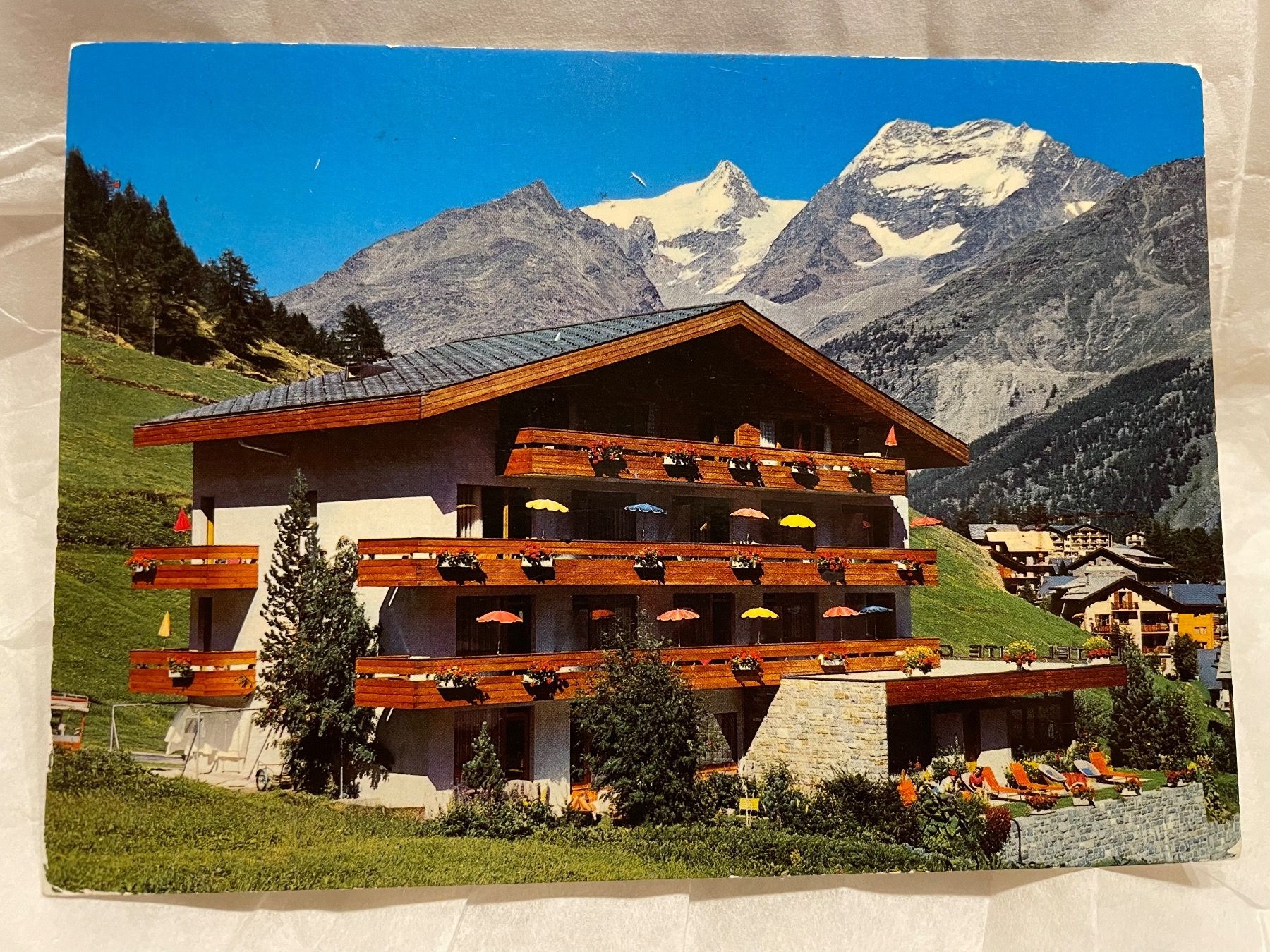 Cartoline postali: AK von Hotel Elite in Saas Fee – Usato da Rümlang venduto da euqinom16