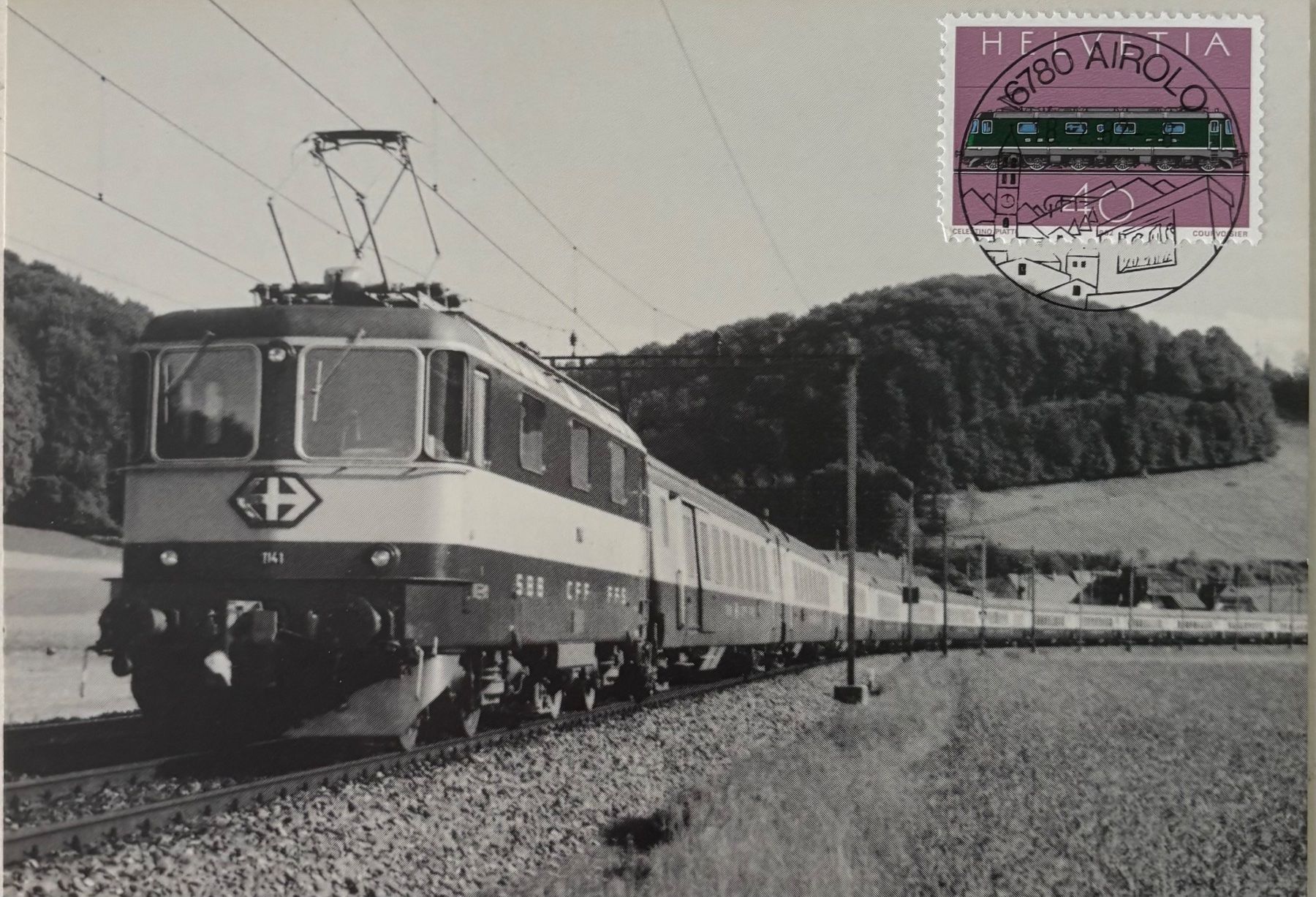 Ansichtskarten: Maximumkarte, Philatelie, SBB, Lokomotive – Gebraucht aus Frauenfeld von Merk52