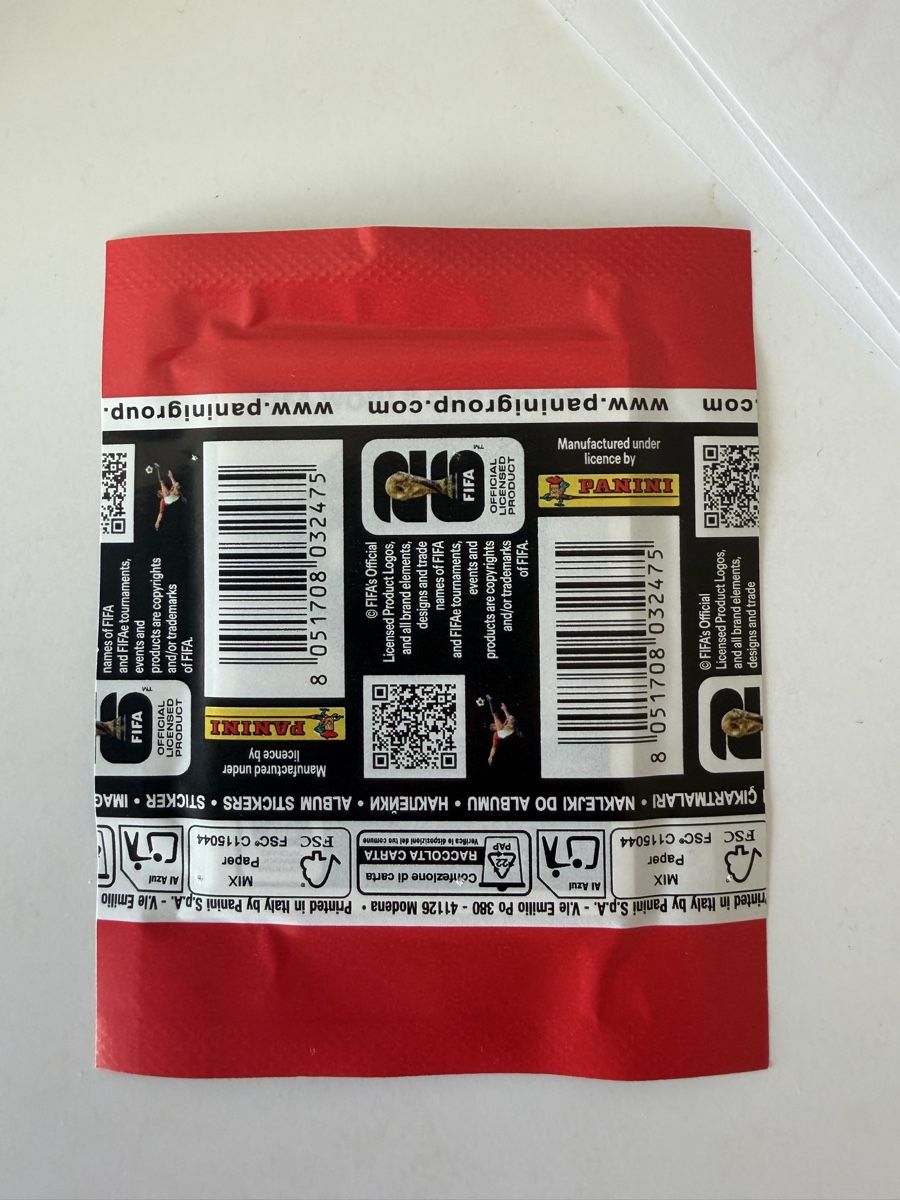 Panini Carte collezionabili: Panini pochette 2026 avec extrasticker – Nuovo e nell'imballaggio originale da Treyvaux venduto da goali1fcea