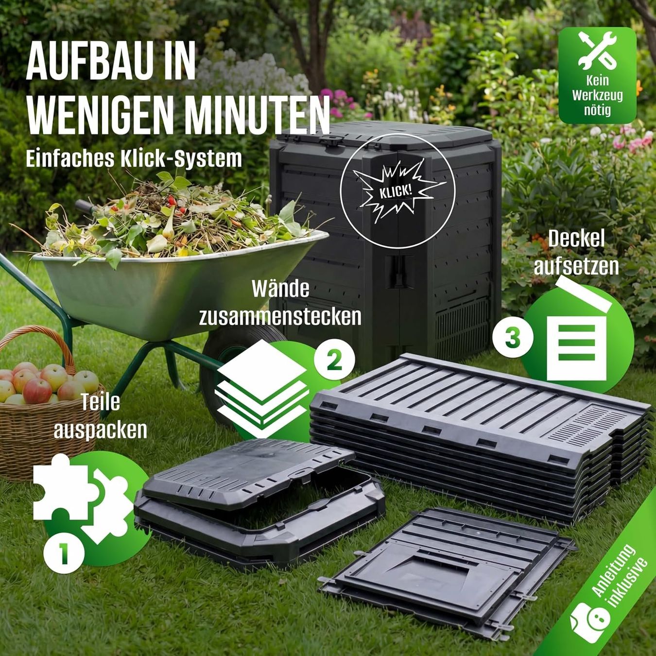 Autres: Komposter 800 L klappbar Gartenkomposter – Neuf avec emballage d'origine à Schaffhausen par lou_w76n 3