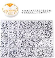1400 Acryl Perlen Set Buchstaben