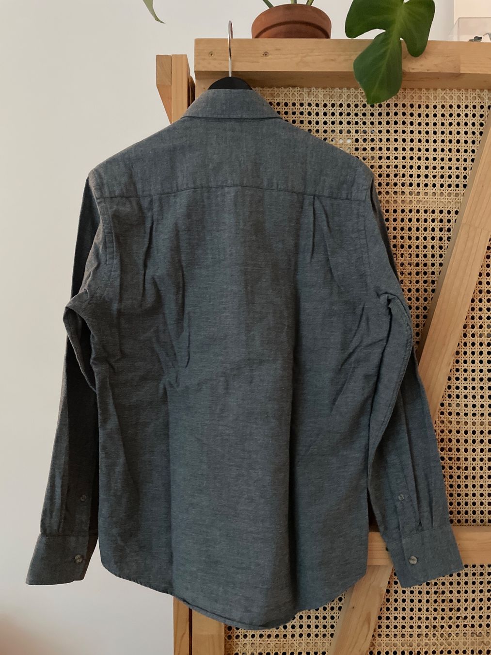 Camicie: Warren & Parker Hemd Herringbone grau – Usato da Zürich venduto da man_yb8d 1