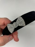 Kinderhaarreif /Samt mit Strass Masche