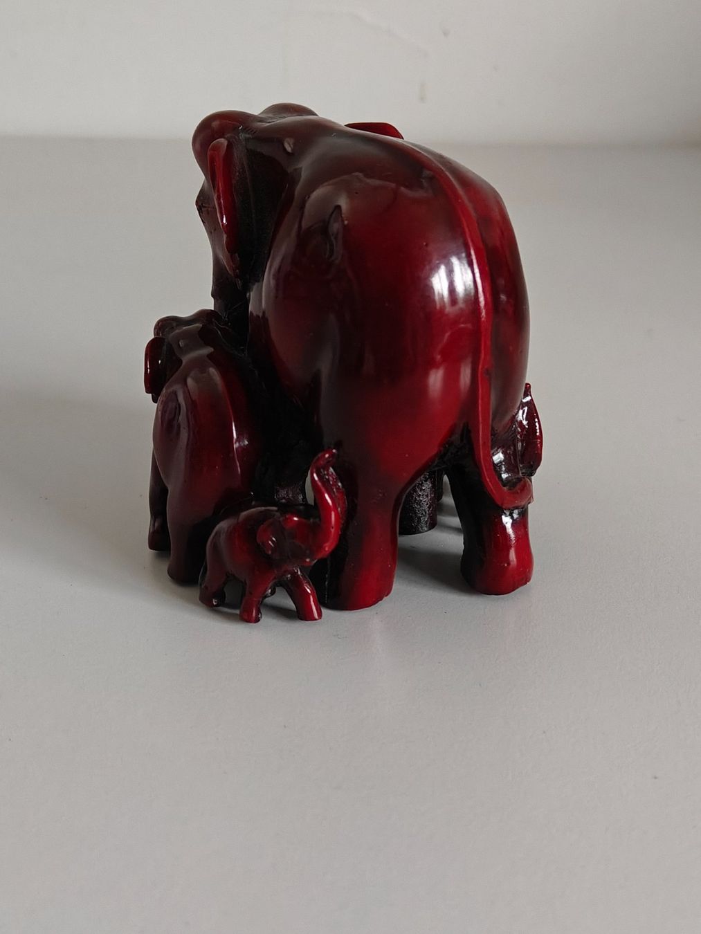 Sculture & Statue: Elefanten-Figur Mahagoni geschnitzt - Mutter mit Kalb – Usato da Birr venduto da DisDas 5