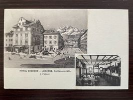 LUZERN Hotel Einhorn, Hertensteinstrasse, 2 Bilder Trüb & Co