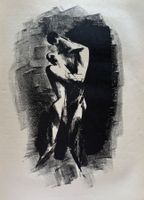 Edwin Scharff  (1887-1955), Die Brüder, Lithographie, 1921