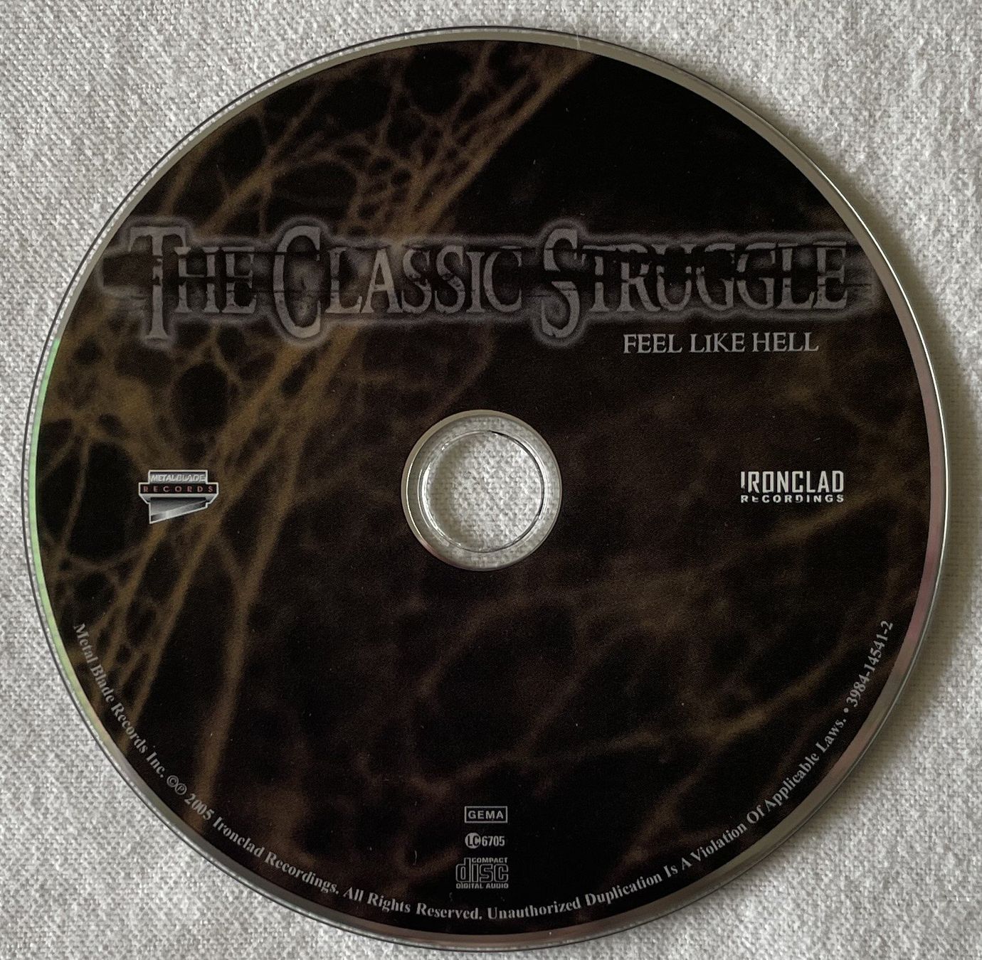 CD: The Classic Struggle – Feel Like Hell - CD - 2005 – Usato da Uster venduto da Zardodel 1