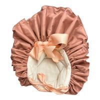 Puppenhut für Antikpuppe - altrosa - neu - 30 cm Rundungsw.